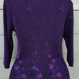 Christie & Jill Rich Purple Top